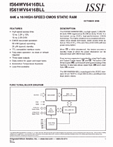 DataSheet IS61WV6416BLL pdf